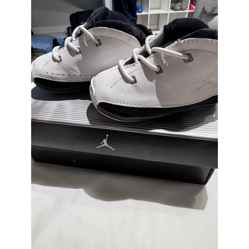 Nike Air Jordan 18.5 White/Black‎ Infant Size 2 NWOT